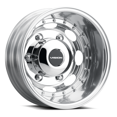 Vision Wheel 6-205 POL Polished Rear Dually Wheel 6x5.5" Bolt Pattern