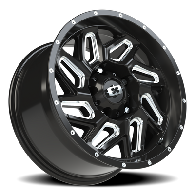 Vision Spyder 5x150mm Gloss Black Machined Wheel