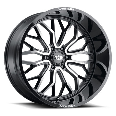 Vision Wheel 6-139.7 GBMF RIOT Gloss Black Machined Wheel