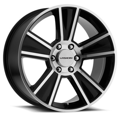 Vision Wheel 5x120mm Gloss Black Machined Stunner Wheel