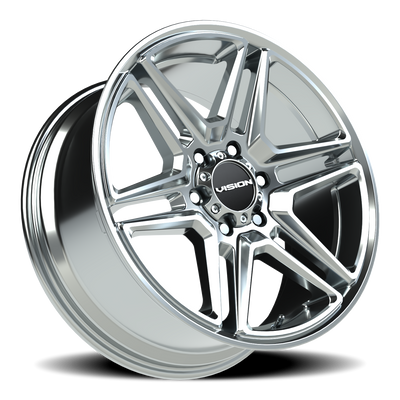 Vision Wheel 6-Lug Chrome Wedge Rim – Automotive Wheel
