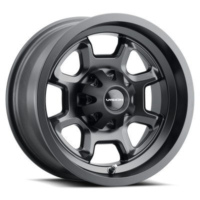 Vision Wheel 4-115 MB BOMB Matte Black Wheel