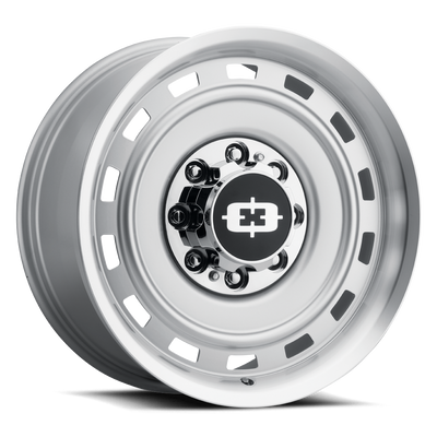 6x5.5" Silver Vision Flow Wheel - 6-Lug Automotive Rim