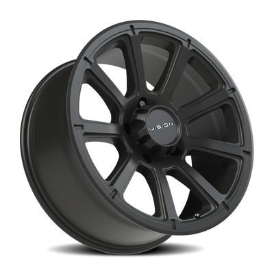 Vision Wheel 5-150 MB Turbine - 5x150mm Matte Black Automotive Wheel