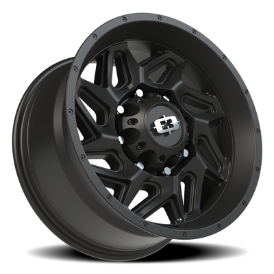 Vision Wheel 8-165.1 Satin Black Spyder Wheel – 8x165.1mm Bolt Pattern