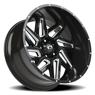 Vision Wheel 5-139.7 GBMS Spyder Gloss Black Machined Satin Wheel