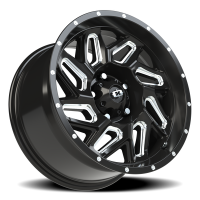Vision Spyder 5x127mm Gloss Black Machined Wheel