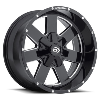 Vision Wheel 6-139.7 Gloss Black Machined VIS ARC Automotive Wheel