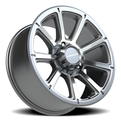Vision Wheel 5-150 GMMF Turbine - Gloss Black Machined Finish Wheel
