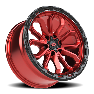 Vision Wheel 6-Lug 5.5-Inch Gloss Black Korupt Wheel Rim