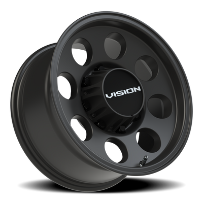Vision Wheel 8-165.1 5-Lug Satin Black Midway Rim