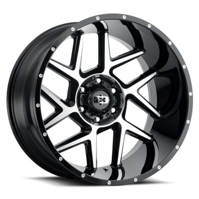 Vision Wheel 8-170 GBMF Gloss Black Machined Finish Automotive Wheel