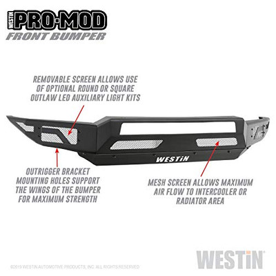 WESTIN 5841215 PRO-MOD FRONT BUMPER WESTIN 5841215 PRO-MOD FRONT BUMPER