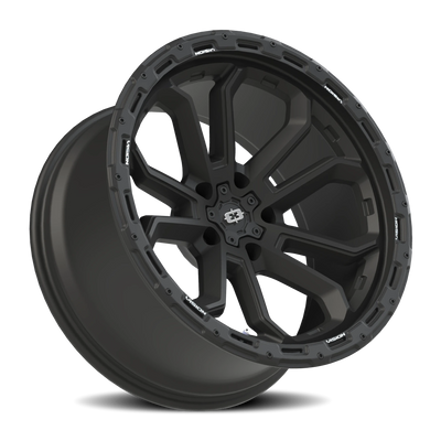 Vision Wheel 5-Lug 5.0" Satin Black Korupt Wheel
