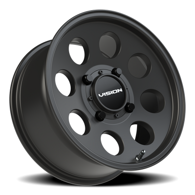 Vision Wheel 4-Lug Midway 5x114.3mm Satin Black Wheel Rim