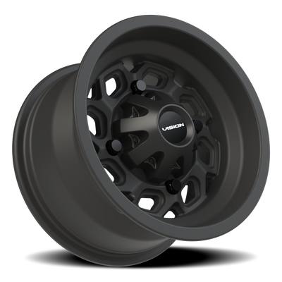 Vision Wheel 4-156 MB Spyder Matte Black Automotive Wheel