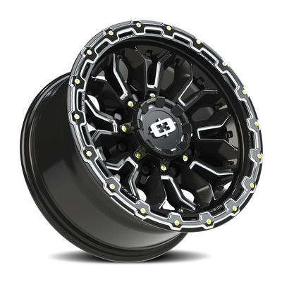 Vision Wheel 8x6.5" Gloss Black Korupt Wheel