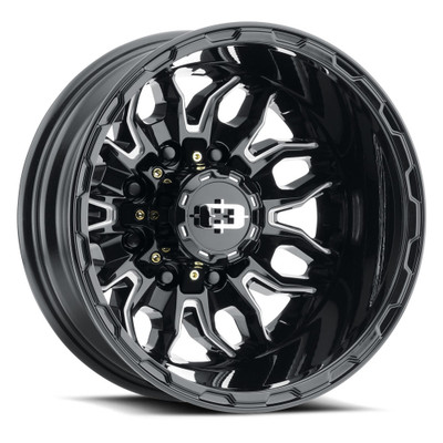 Vision Wheel 8-210 GBMS Korupt Dually Wheel – Gloss Black Machined