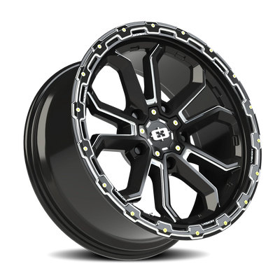 Vision Wheel 5-150 GBLK Gloss Black MIL SPK VIS KORUPT Automotive Wheel