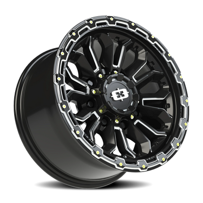 Vision Wheel 8x6.5 Gloss Black KORUPT Automotive Wheel