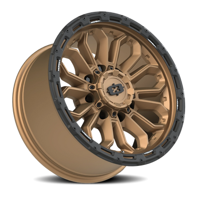 Vision Wheel 8-Lug 6.5-Inch Bolt Pattern Satin Black KORUPT Rim