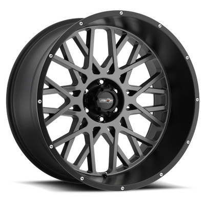 Vision Wheel 5-139.7 Satin Black Rocker Wheel with Snap-In Center Cap