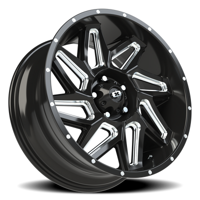 Vision Spyder 5x127mm Gloss Black Machined Wheel