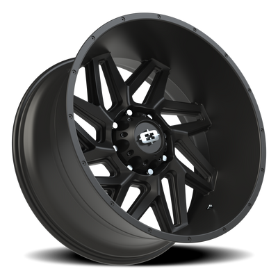 Vision Spyder 8-Lug 165.1mm Bolt Pattern Satin Black Wheel
