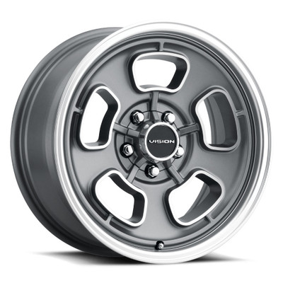 Vision Wheel 5x4.75 Satin Gunmetal VIS SHIFT Automotive Wheel