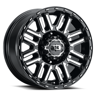 8x6.5 Gloss Black Machined Vision Nexus Wheel