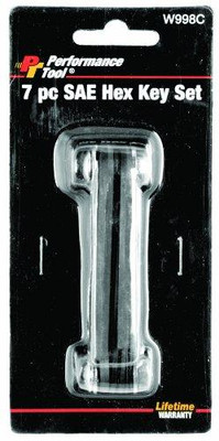 WILMAR WLMW998C W998C 7-Piece SAE Hex Key Pocket Set