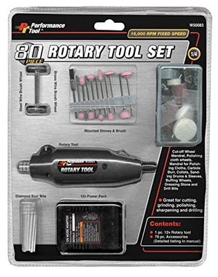 PERFORM TOOL W50083 ROTARY TOOL KIT