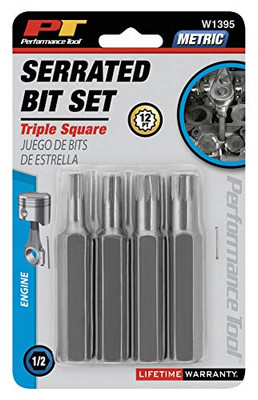 PERFORM TOOL W1395 TRIPLE SQ BIT SET