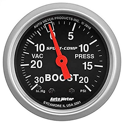 AUTO METER 3301 SPRTCMP BOOST/VAC 2-1/16