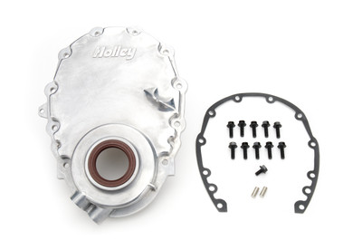 SBC TIMING CHAIN COVER W/CRANK SENSOR