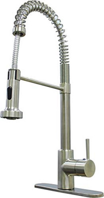 AMER BRASS SP5000NA COILED SPR FAUCET SGLE BRSH NCKEL AMER BRASS SP5000NA COILED SPR FAUCET SGLE BRSH NCKEL