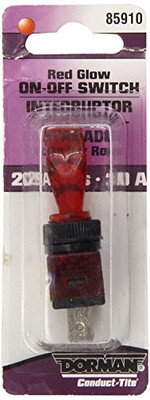 DORMAN 85910 TOGGLE RED 20 AMP DORMAN 85910 TOGGLE RED 20 AMP