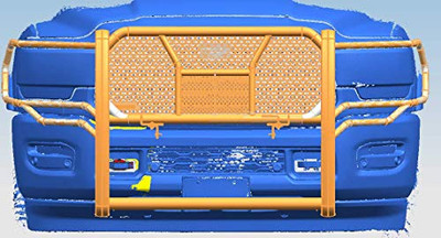 BLACK HORSE RUDORA20B MODULAR RUGGED  GRILLE GUARD BLACK