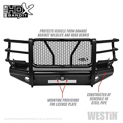 WESTIN 5831115 Textured Black HDX Bandit Bumper F-250/350 2011-2016