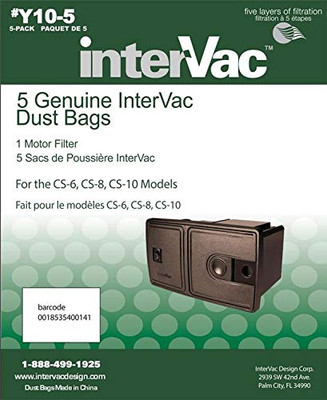 INTERVAC VAC Y105 Y10-5 DUST BAGS  CS-6 & C