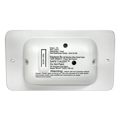 80 SERIES RV LOW PROFILE LP ALARM  WHITE UNIVERSAL MOUNT