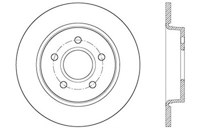STOP TECH 12861099R CROSS DRILLED ROTOR