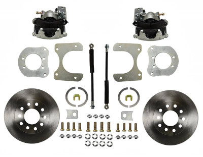 Leed Brakes LEERC3001 REAR DISC BRAKE KIT WITH PLAIN ROTORS AND ZINC PLATED CALIPERS