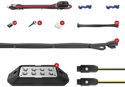 XK GLOW ROCKSTA 4PCRGB ROCK LIGHT