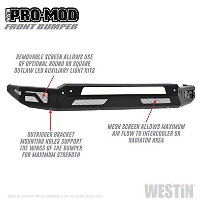 WESTIN 5841195 PROMODBMPR RAM 2500/3500 10-19 TXBL