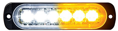 BUYERS PROD 8891902 LIGHT STROBE 4-3/8IN 6-LED AMBER/CL