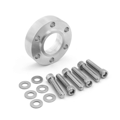 Supercharger Snout / Crank Pulley Spacer w/ Hardware Billet Aluminum 1.060." Thick PCE466.1004