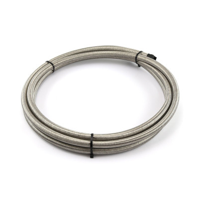 Speedmaster PCE339.1017 -8 AN 7/16" Stainless Steel Braided Fuel Oil Hose Line 20ft Roll