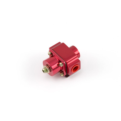 Speedmaster PCE139.1004.01 3-12 PSI Adjustable Universal Deadhead Billet Fuel Pressure Regulator Red