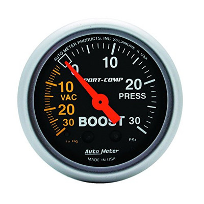 AUTO METER 3303 SPRTCMP BOOST/VAC 2-1/16